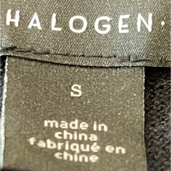 Halogen Top Small Blue Round Neck Cap Short Sleeve 100% Cotton Minimalist Casual - Picture 3 of 5